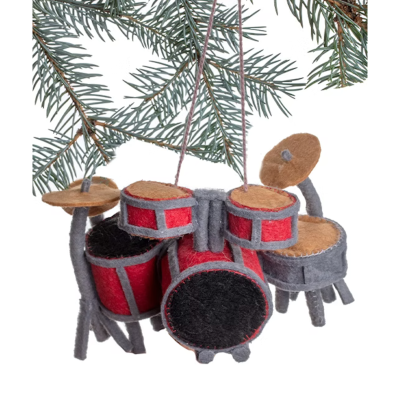 Sale sale-Drums Felt Ornament