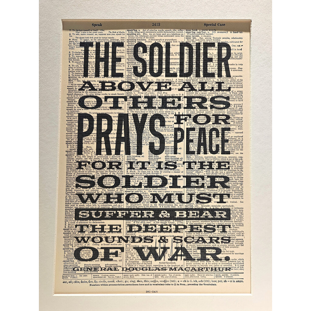 Vietnam "The Soldier..." Print 11x14
