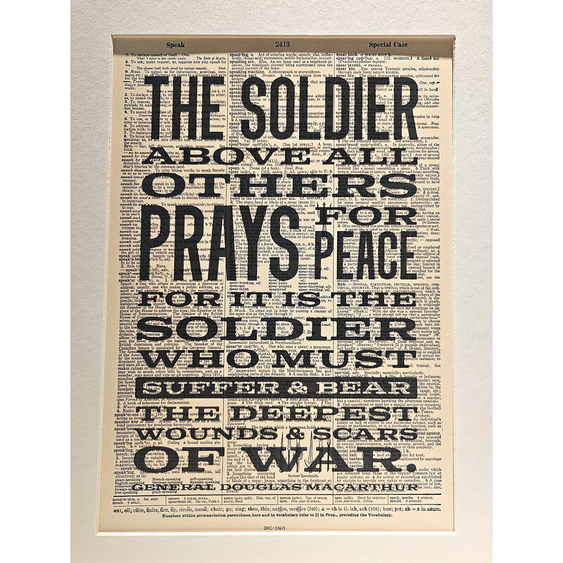 Vietnam Exhibit "The Soldier..." Print 11x14