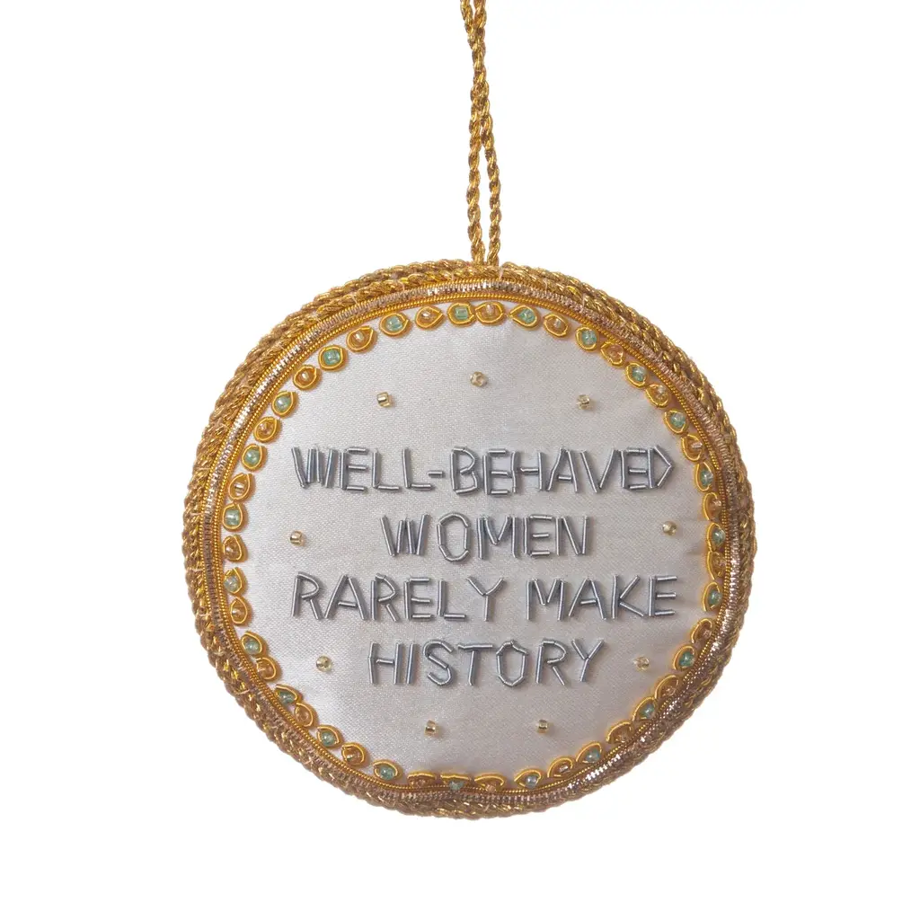 Americana Well Behaved Women Ornament