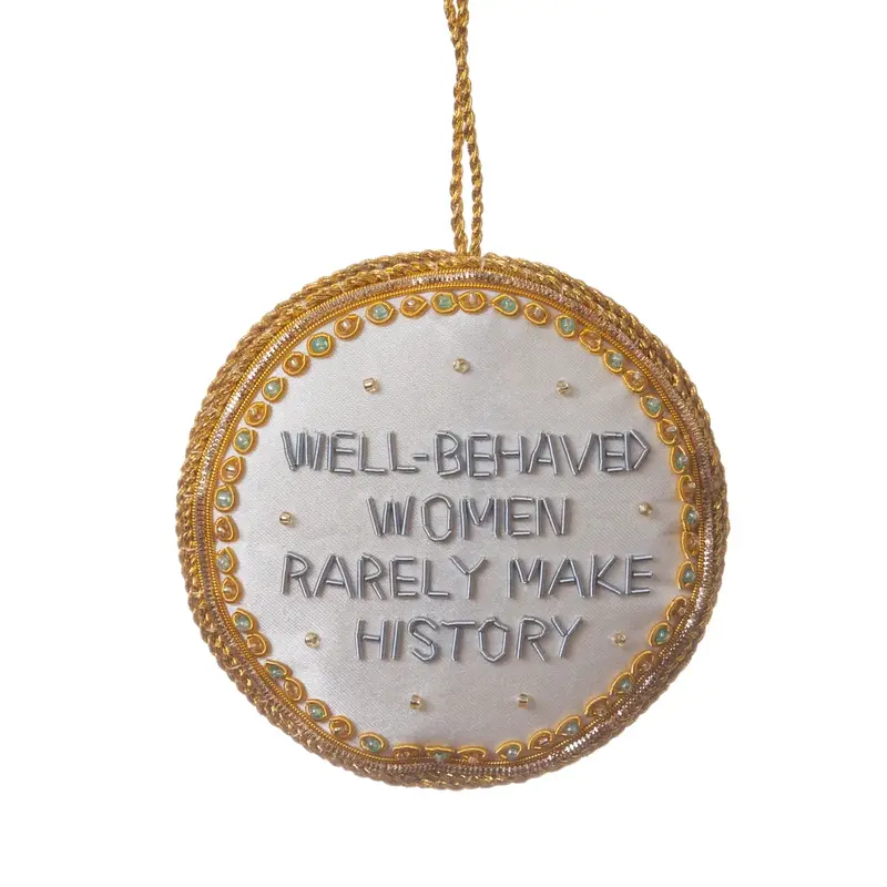 Americana Well Behaved Women Ornament