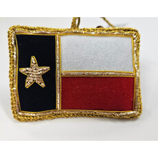 Austin & Texas Texas Flag Satin Ornament