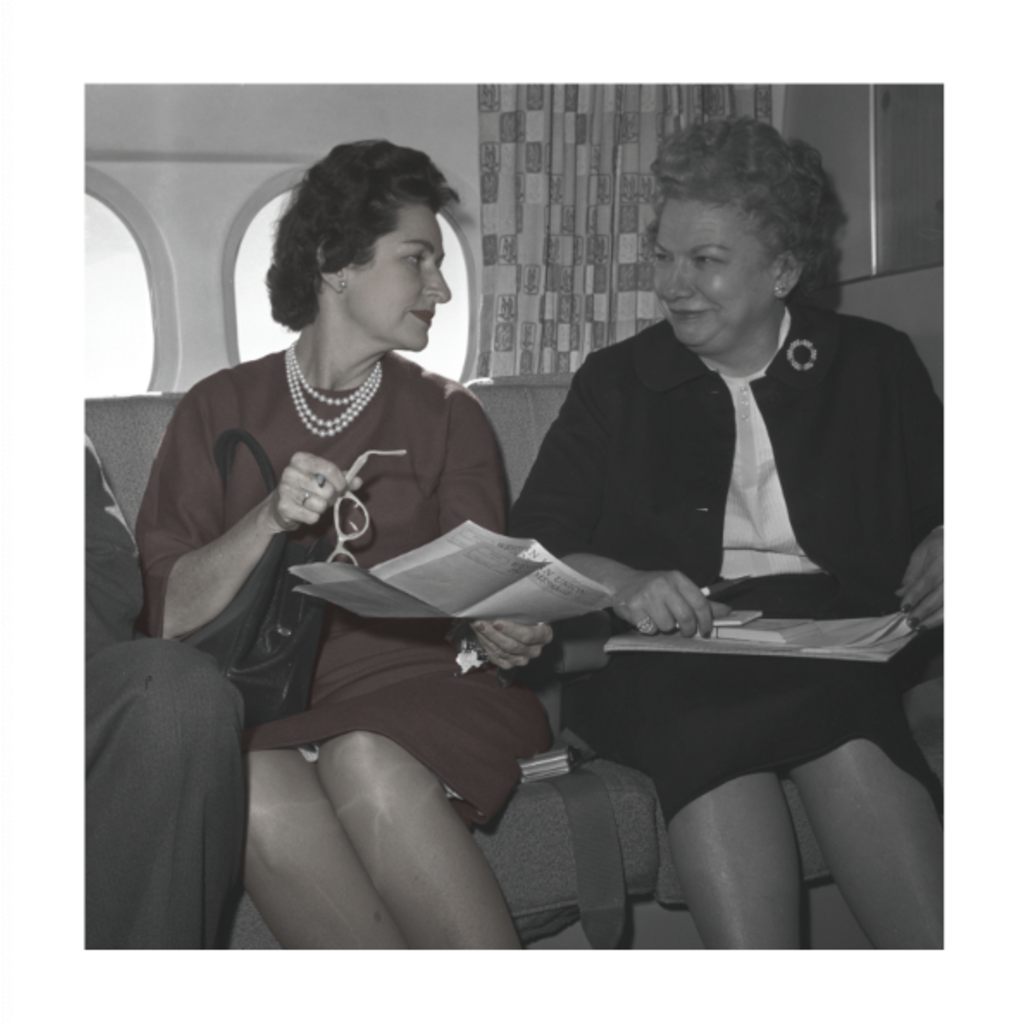 Lady Bird Johnson Lady Bird & Liz Carpenter 1960 26.5" x 26.5"Print