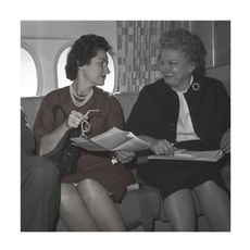 Lady Bird Johnson Lady Bird & Liz Carpenter 1960 26.5" x 26.5"Print