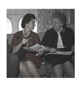 Lady Bird Johnson Lady Bird & Liz Carpenter 1960 26.5" x 26.5"Print