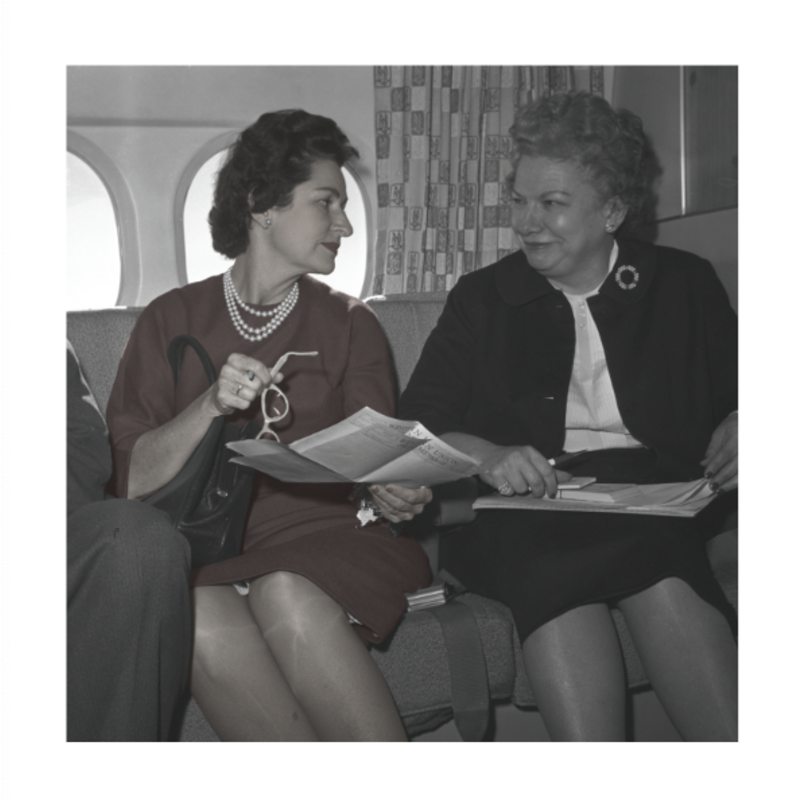 Lady Bird Johnson Lady Bird & Liz Carpenter 1960 26.5" x 26.5"Print
