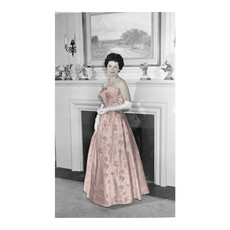 Lady Bird Johnson Lady Bird in inaugural gown 42" x26" Print