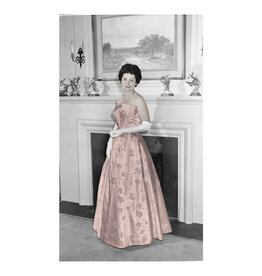 Lady Bird Johnson Lady Bird in inaugural gown 42" x26" Print