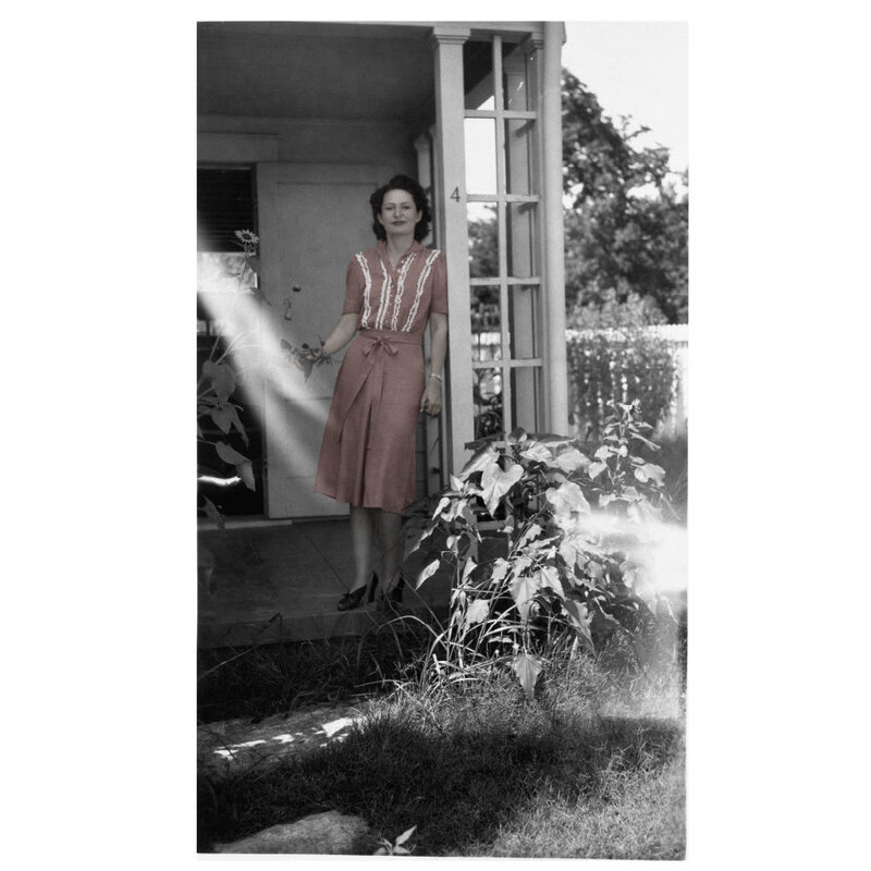 Lady Bird Johnson Lady Bird on Porch 42" x 26"Print