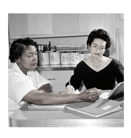 Lady Bird Johnson Lady Bird and Zephyr Wright 26.5"x26.5" Print