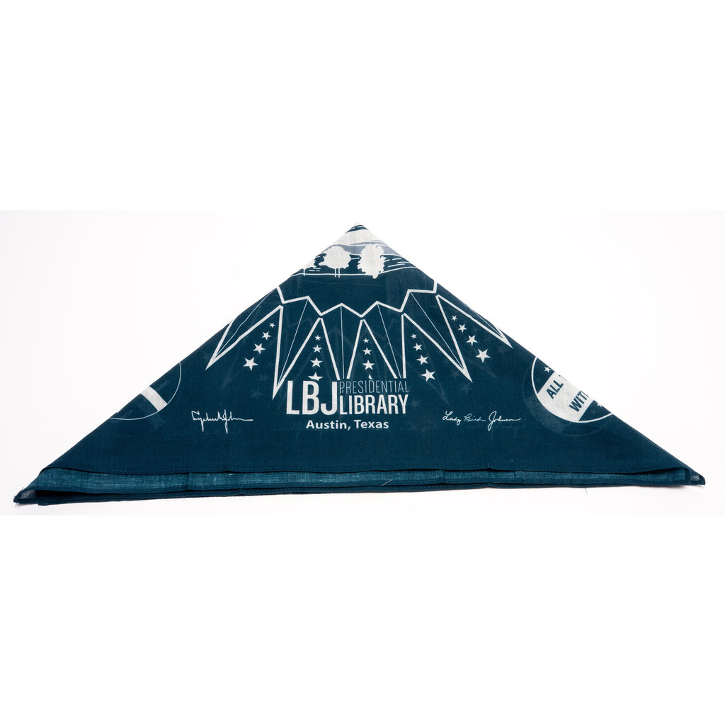 All the Way with LBJ LBJ Presidential Library Navy Bandana