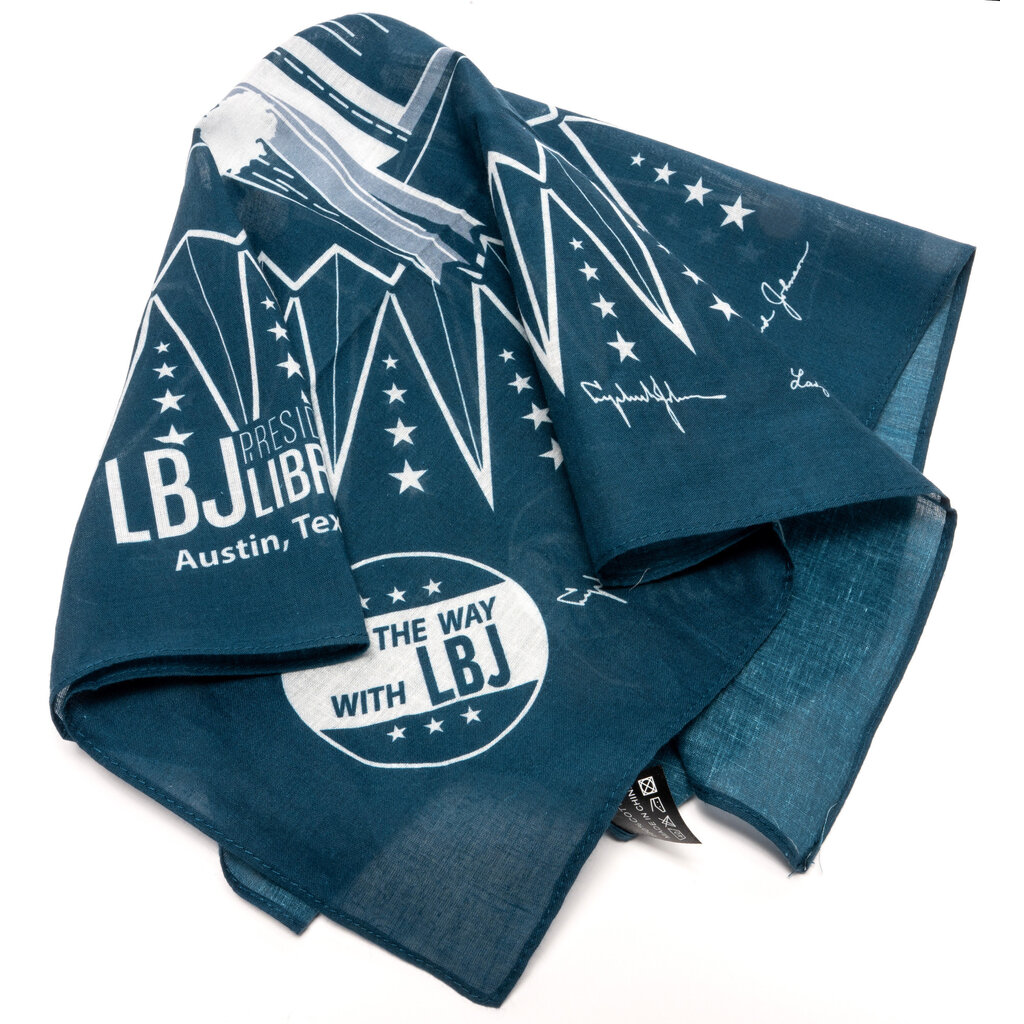 All the Way with LBJ LBJ Presidential Library Navy Bandana
