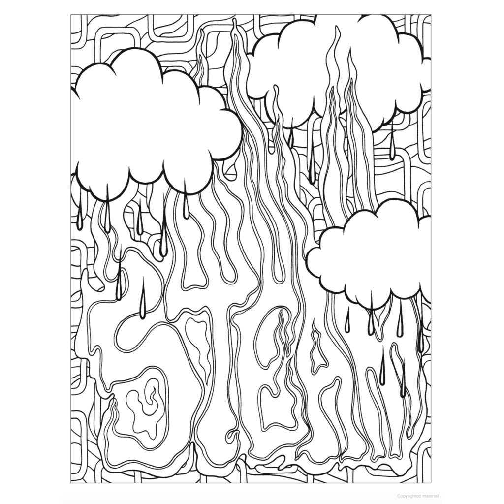 Hip-Hop Exhibit Graffiti Art Coloring Book