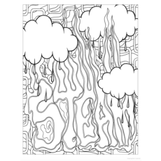 Hip-Hop Exhibit Graffiti Art Coloring Book