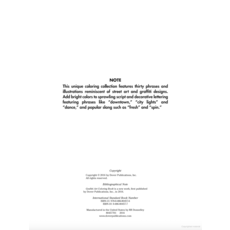 Hip-Hop Exhibit Graffiti Art Coloring Book