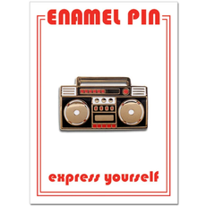 Hip-Hop Exhibit Boom Box Enamel Pin