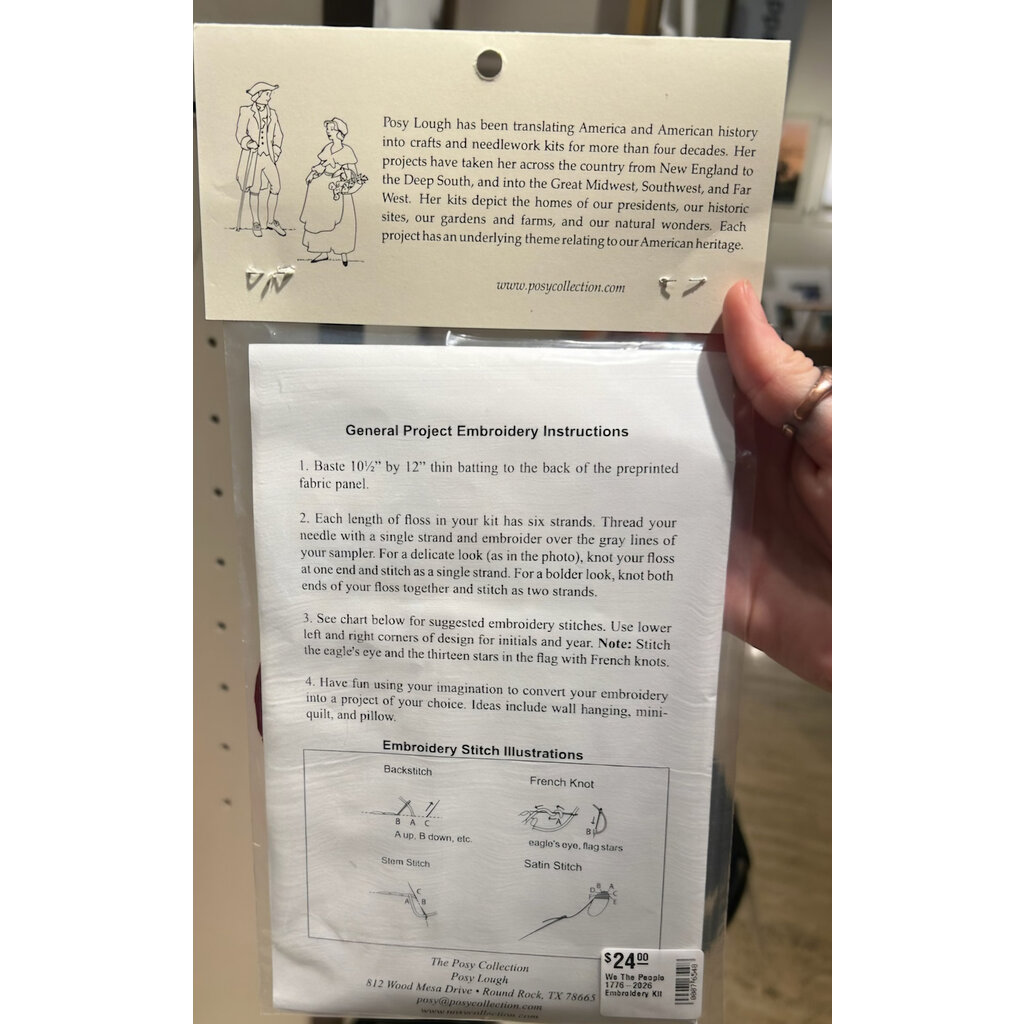 American Experiment We The People 1776-2026 Embroidery Kit