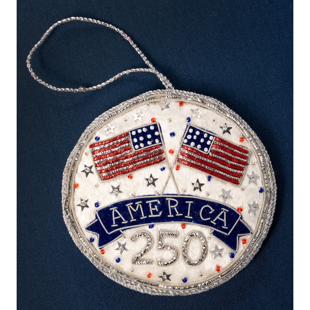 America 250 America 250! Satin Ornament