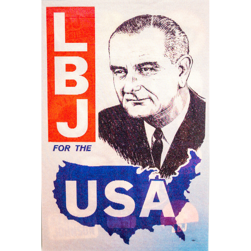 All the Way with LBJ Lenticular Postcard LBJ
