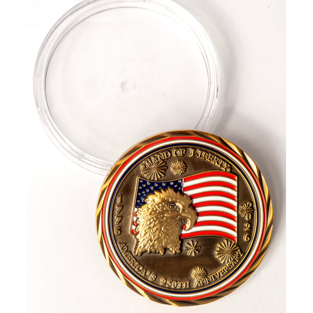 American Experiment LBJ America 250th Challenge Coin