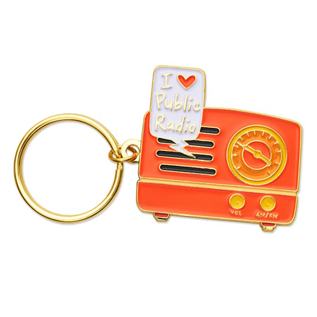 Americana I Love Public Radio Keyring
