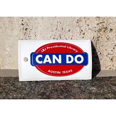 All the Way with LBJ Can Do 3"x2"  sticker