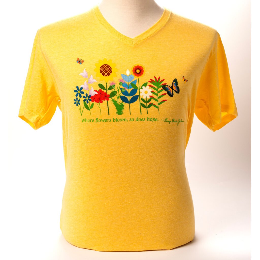 Lady Bird Johnson Where Flowers Bloom Tshirt