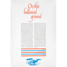 All the Way with LBJ Poster On This Hallowed Ground Speech - white