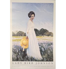Lady Bird Johnson Lady Bird Johnson Portrait by Shikler Poster