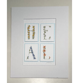 Austin & Texas HEAL Botanical 8x10 Print