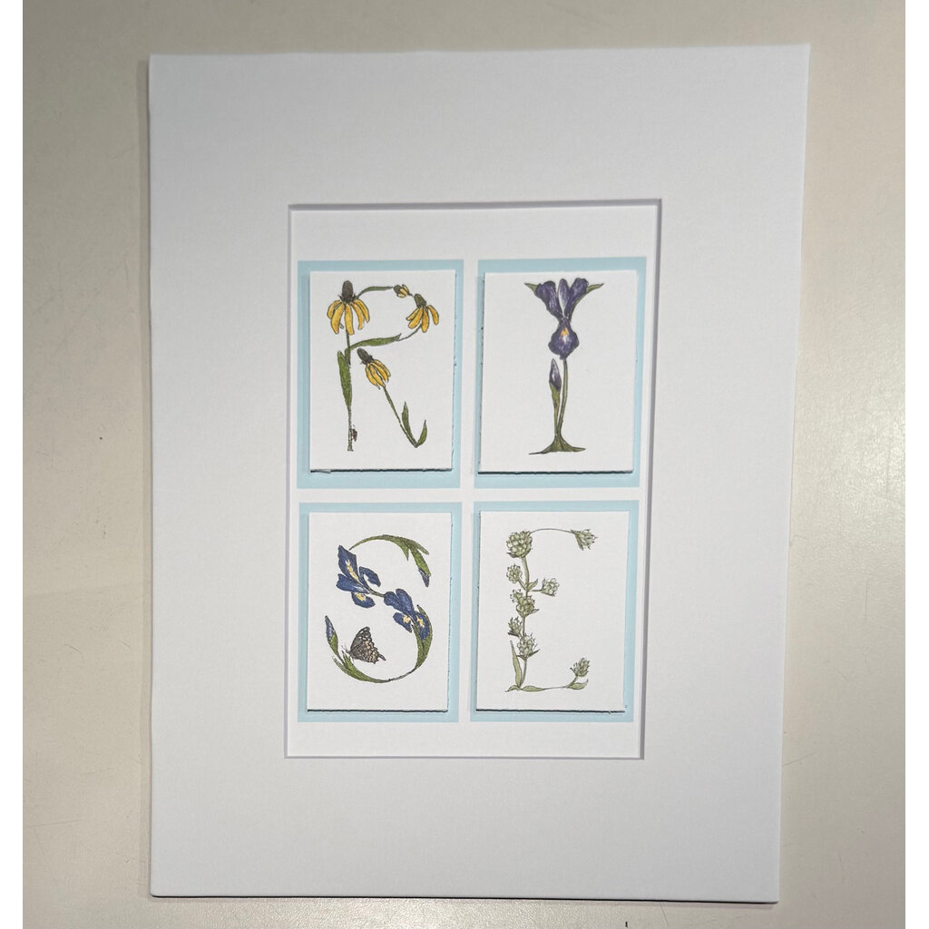 Austin & Texas RISE Botanical 8x10 print