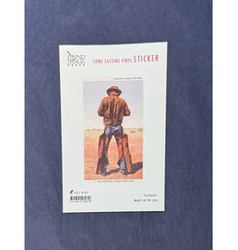 Austin Past/Present Texas Cowboy Sticker