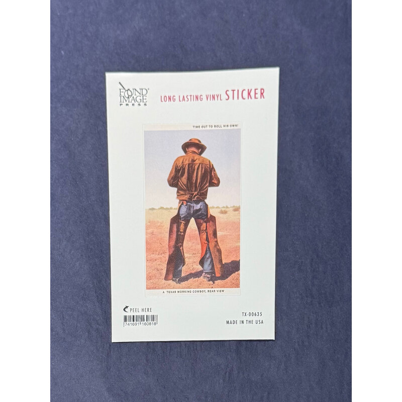 Austin Past/Present Texas Cowboy Sticker