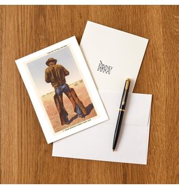 Austin Past/Present Texas Cowboy Notecard