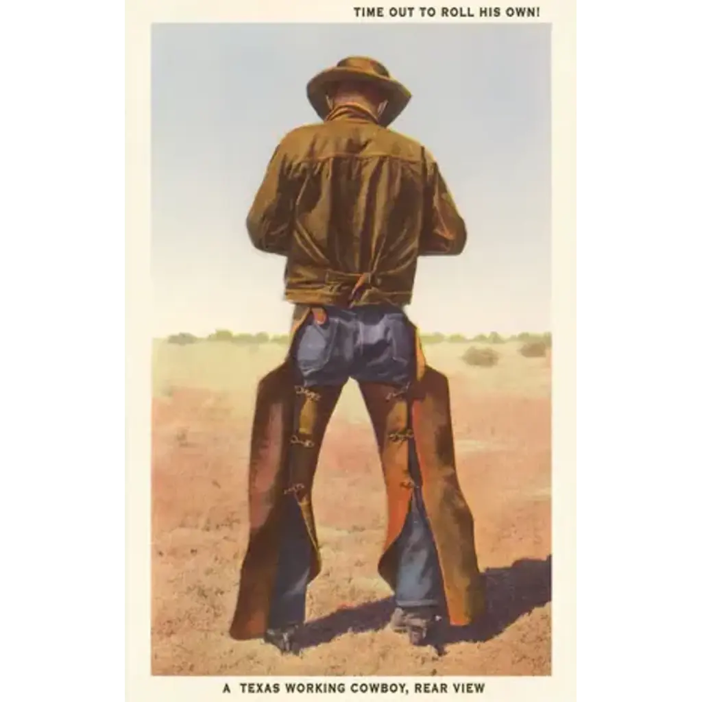 Austin Past/Present Texas Cowboy Notecard