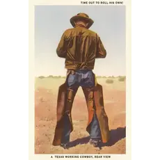 Austin Past/Present Texas Cowboy Notecard