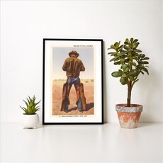 Austin Past/Present Texas Cowboy 12.5 x 18 print