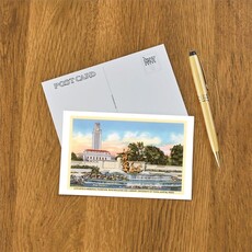 Austin Past/Present Univ of Tx Postcard