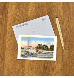 Austin Past/Present Univ of Tx Postcard