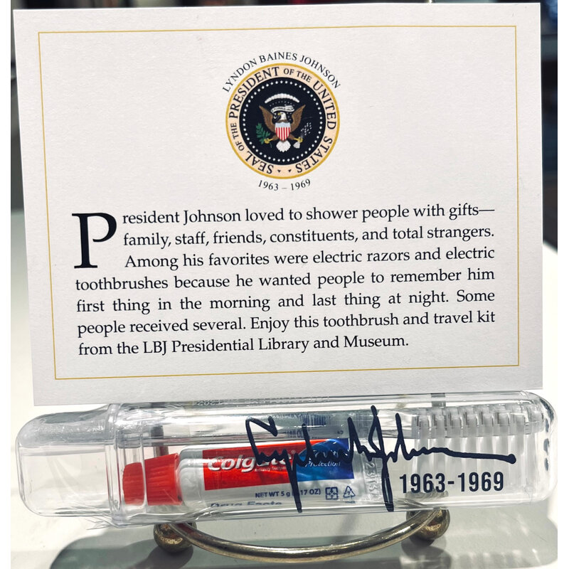 All the Way with LBJ LBJ Travel Toothbrush