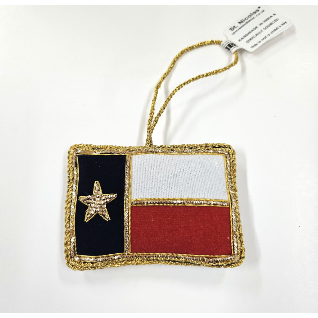 Austin & Texas Texas Flag Satin Ornament