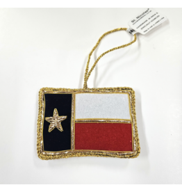 Austin & Texas Texas Flag Satin Ornament