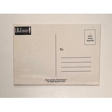 Lady Bird Johnson Florescence Wooden Postcard