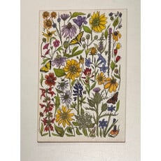 Lady Bird Johnson Wildfowers of Tx Wooden Postcard