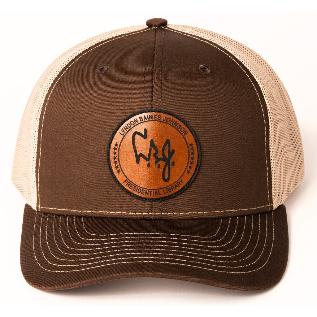 All the Way with LBJ LBJ Leather patch Cap
