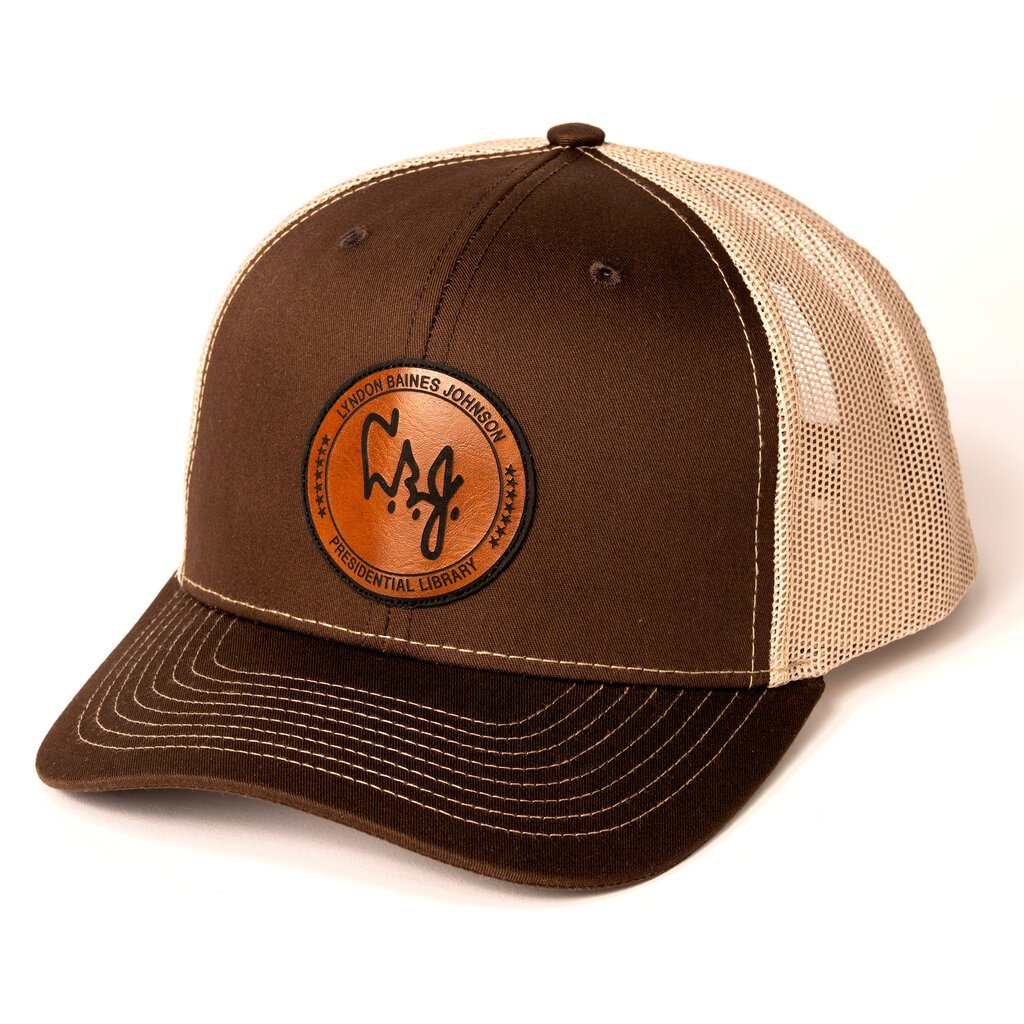 All the Way with LBJ LBJ Leather patch Cap