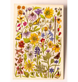 Lady Bird Johnson Wildfowers of Tx Wooden Postcard