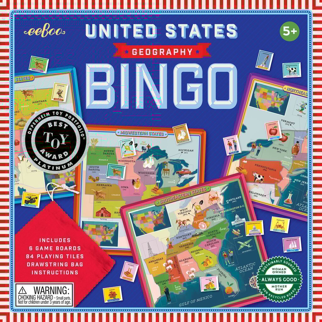 Just for Kids United States Bingo