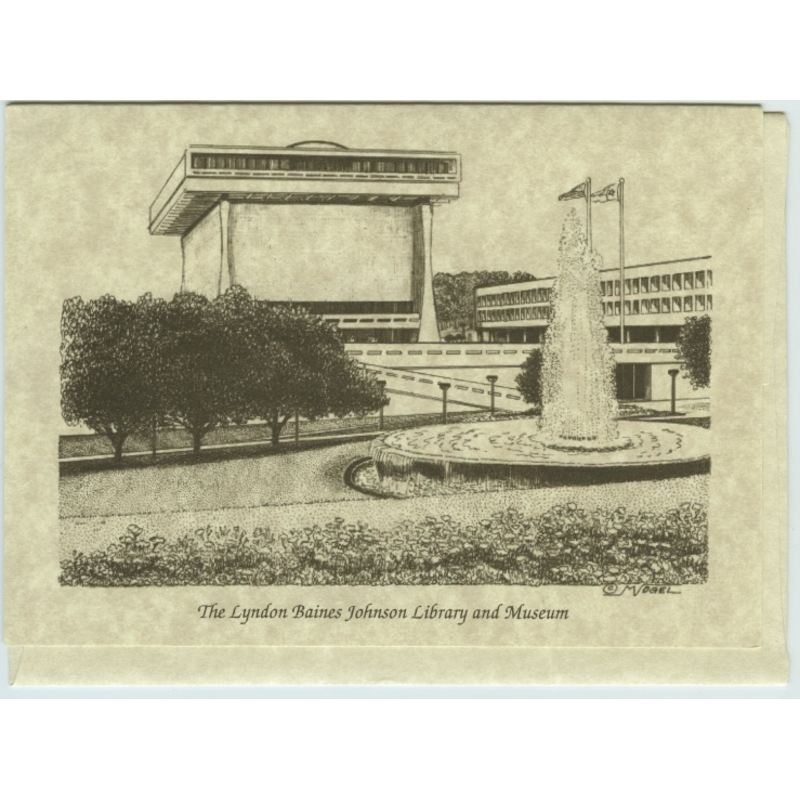 All the Way with LBJ LBJ Library & Museum Notecard (2004)