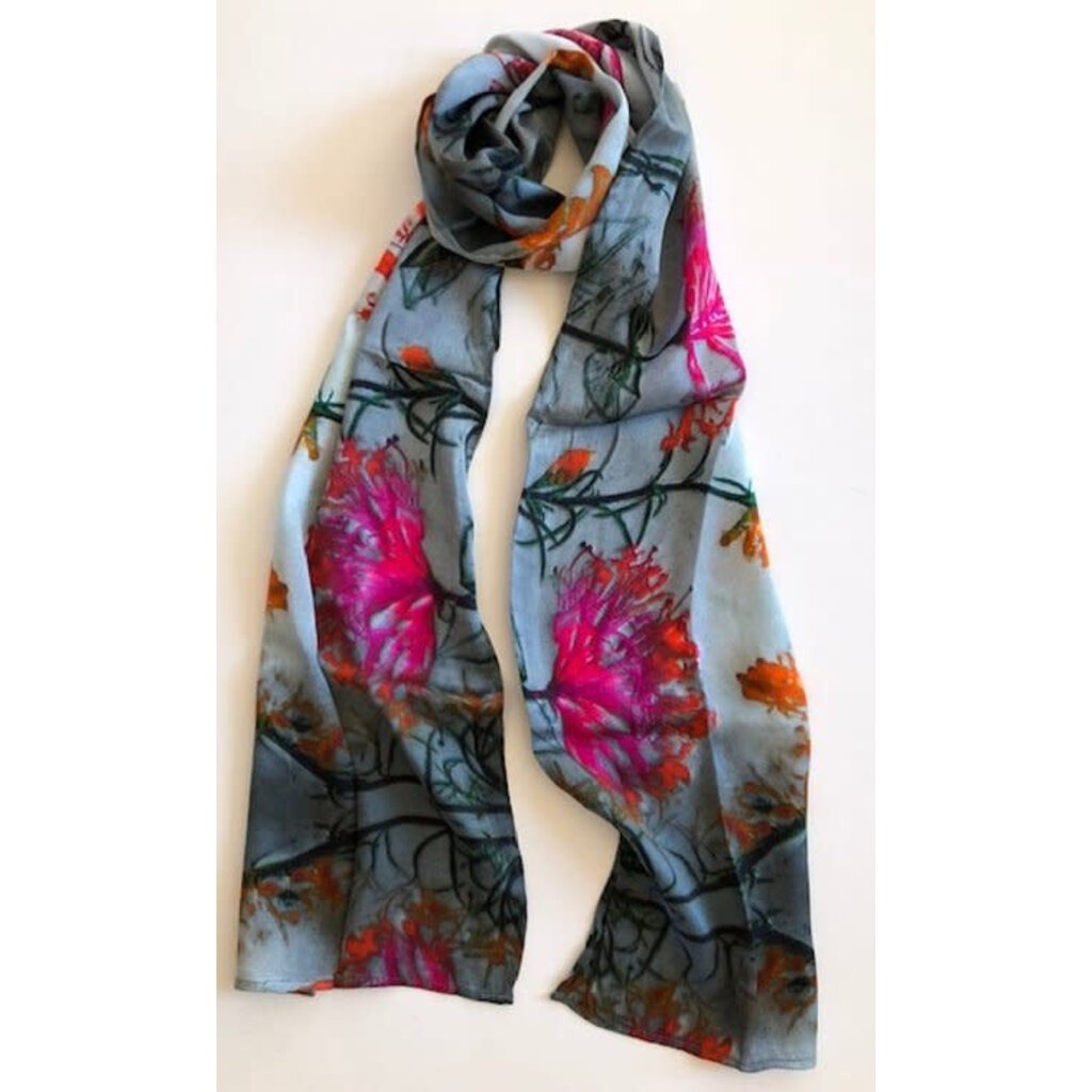 Lady Bird Johnson Honeysuckle Silk 10x70 scarf